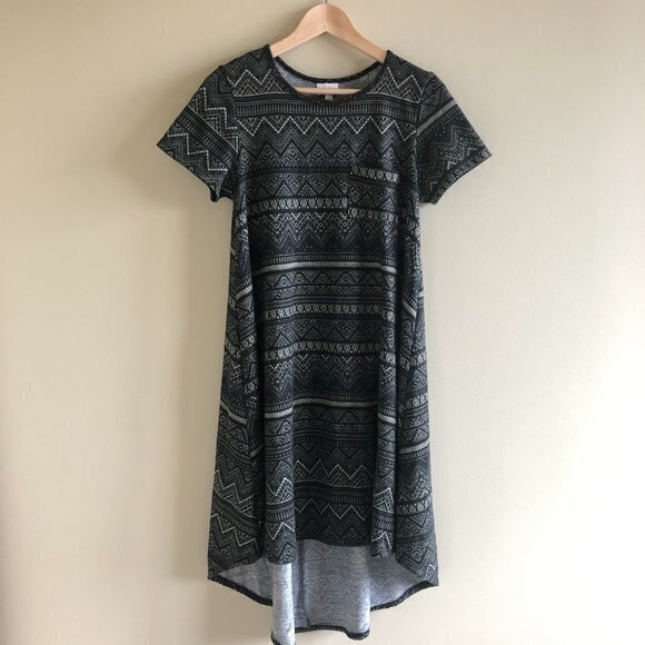 lularoe Carly high low floral Dress Aztec‎ Print - Picture 1 of 5